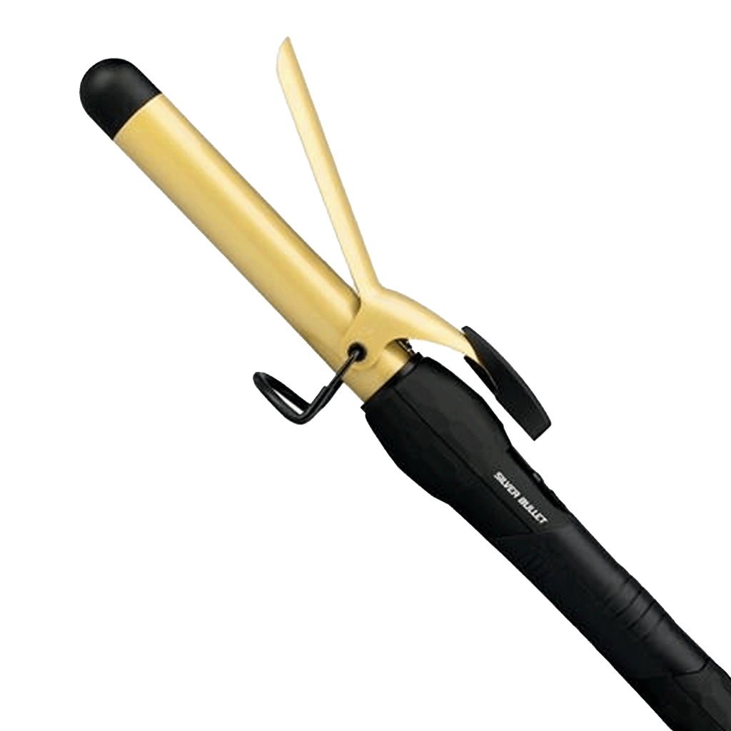Silver Bullet Fastlane Gold Ceramic 25mm Curling Iron Hair Appliances