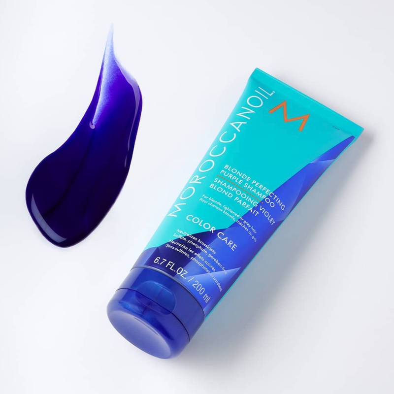 All about Moroccanoil’s very own purple toning shampoo