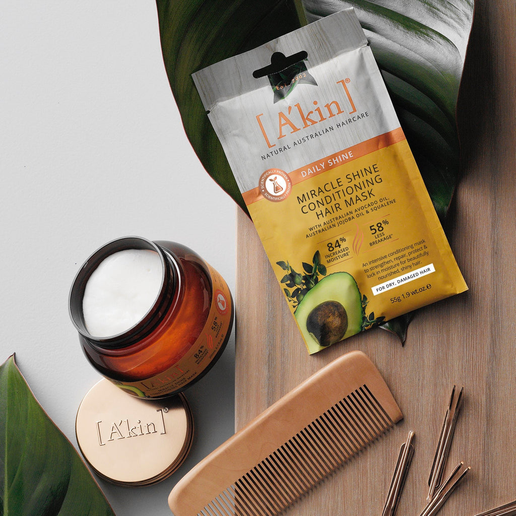 A'kin Miracle Shine Conditioning Hair Mask Sample 55g – Oz Hair and Beauty