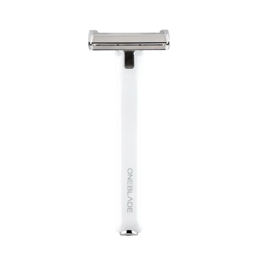 White Handle Razor OneBlade Hybrid Razor - White – Oz Hair and Beauty