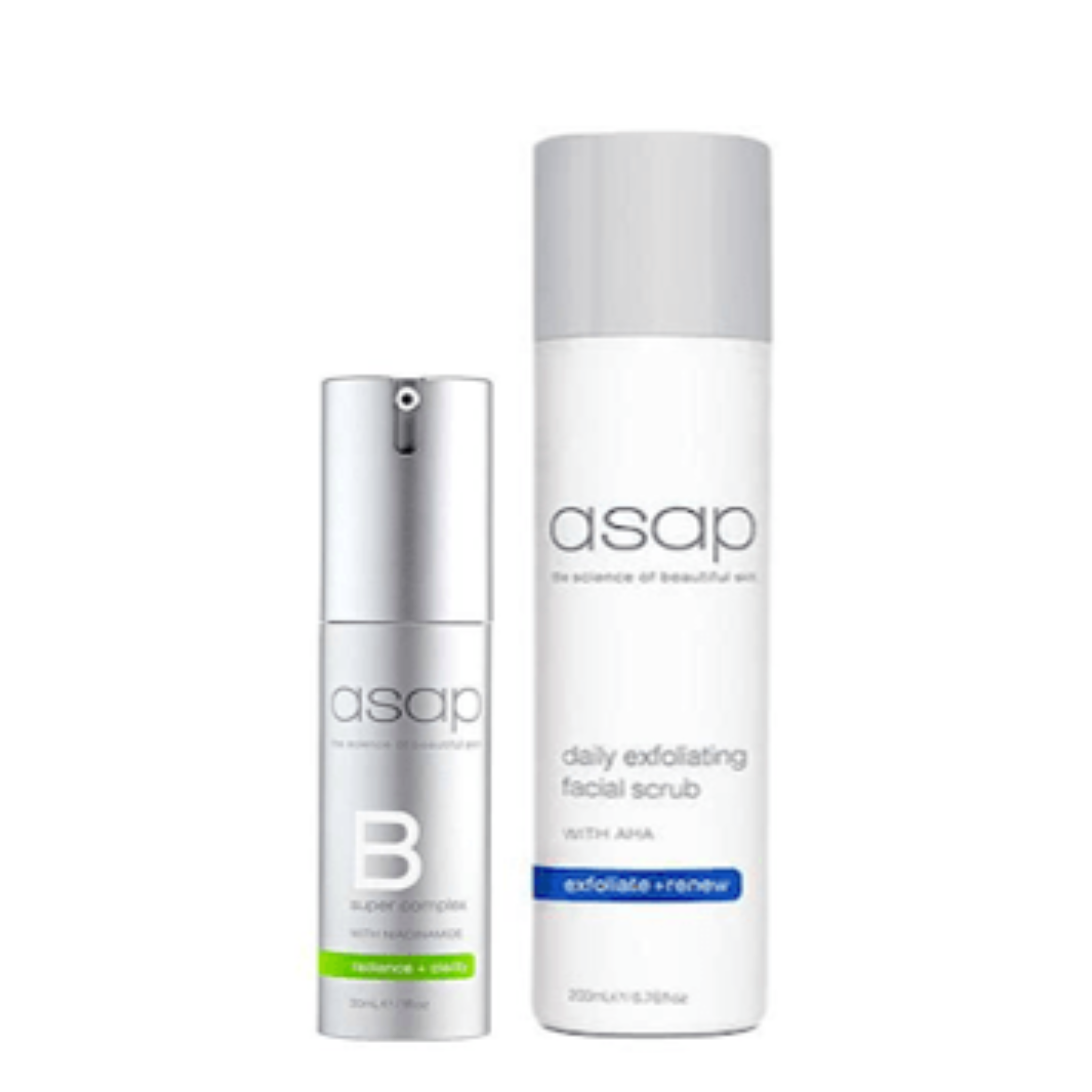 asap Super B Complex and Daily Exfoliating Facial Scrub Bundle – Oz ...