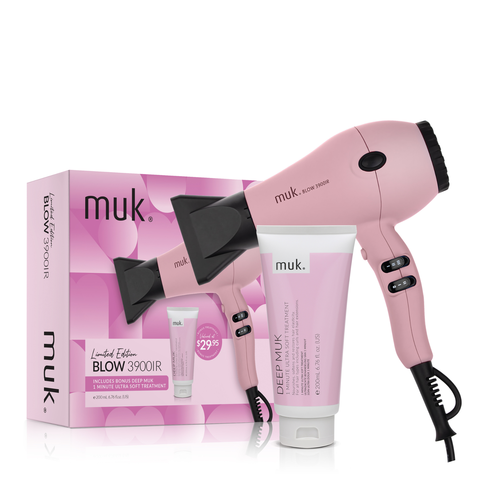 Muk Limited Edition Pink Blow 3900-IR & Deep muk 1 Minute Treatment 20 ...