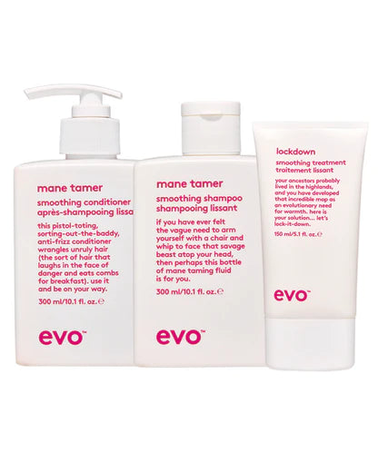 EVO Mane Tamer Glättendes Shampoo – Macht Krauses Haar Glatt & Geschmeidig – Reisegröße 30 Ml